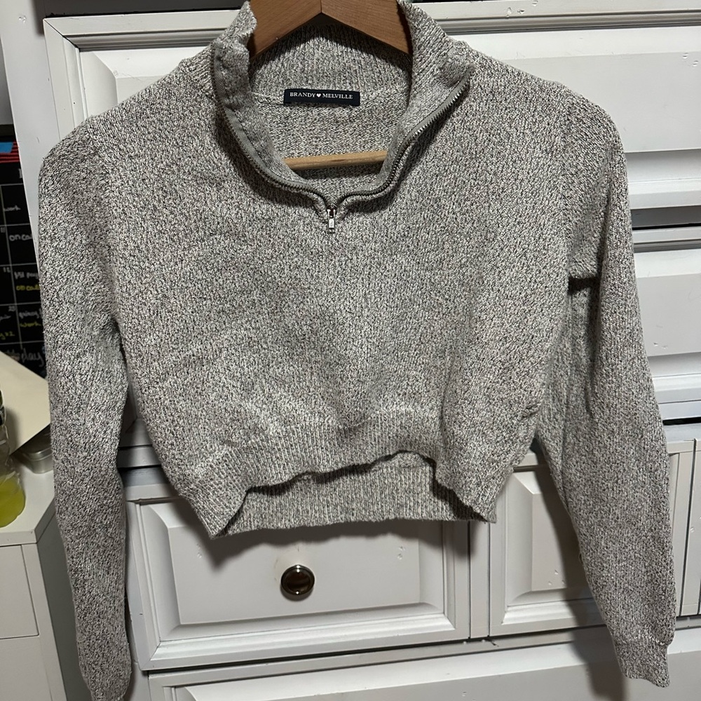 brandy melville quarter zip